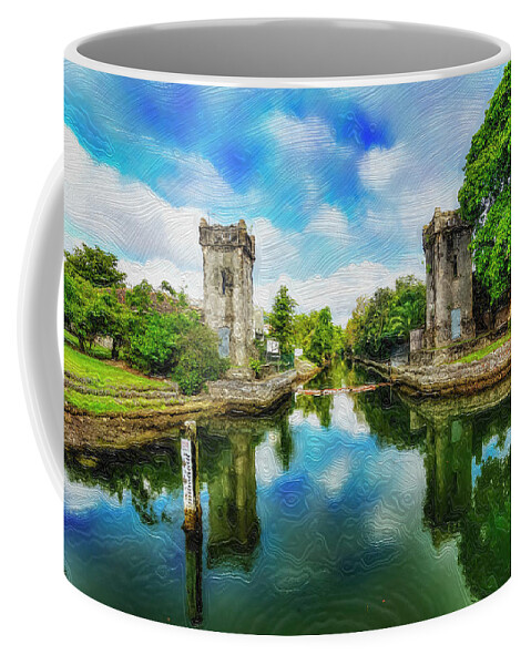 Miami Coffee Mug featuring the digital art Coral Gables Canals by SnapHappy Photos