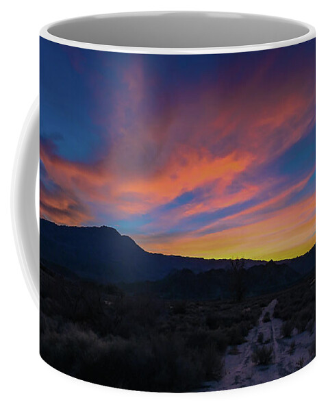 La Quinta Coffee Mug featuring the photograph Coral Mountain, La Quinta by Chris Casas