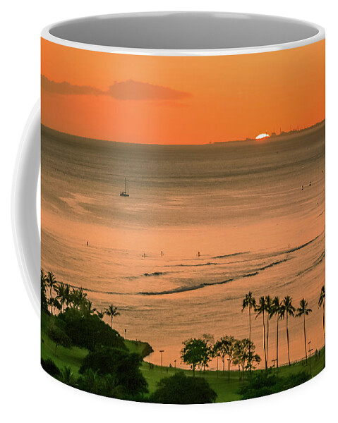 Sunset Coffee Mug featuring the photograph Coral Sunset by Aashish Vaidya
