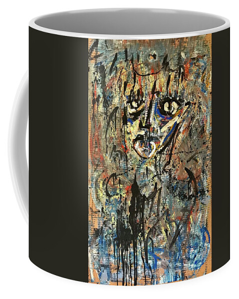 Abstract  Coffee Mug featuring the painting #2 Corona Series May 2020 #2 by Gustavo Ramirez