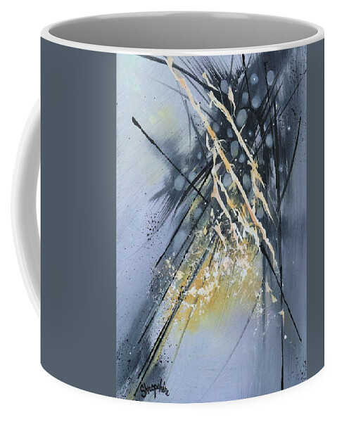 Cosmic Dust Coffee Mug featuring the painting Cosmic Dust by Tom Shropshire