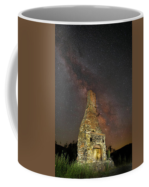 Abandoned Coffee Mug featuring the photograph Cosmic Fireplace by Mike Lee