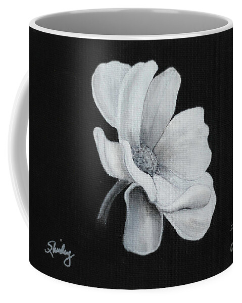 Flower Coffee Mug featuring the painting Cosmos by Shirley Dutchkowski