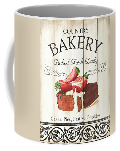 Bakery Coffee Mug featuring the painting Country Bakery 1 by Debbie DeWitt