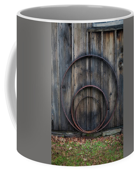 Barn Coffee Mug featuring the photograph Country Farm Rings by Susan Candelario