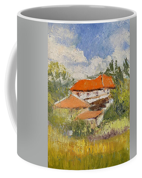 Country Coffee Mug featuring the painting Country House Laguna by Suzanne Giuriati Cerny