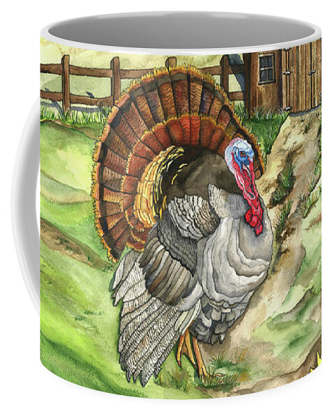 Watercolor Coffee Mug featuring the painting Country Life by Shelley Wallace Ylst