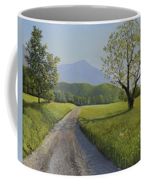 Country Coffee Mug featuring the painting Country Roads Collection Sevierville Tennessee by Charles Owens