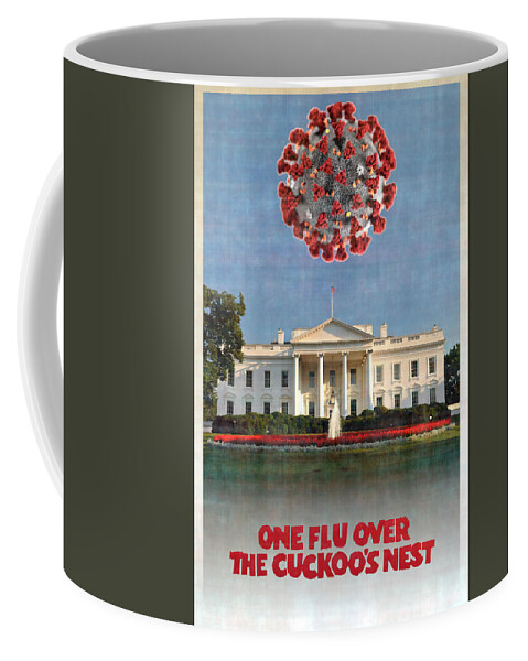 Richard Reeve Coffee Mug featuring the mixed media Covid-19 by Richard Reeve