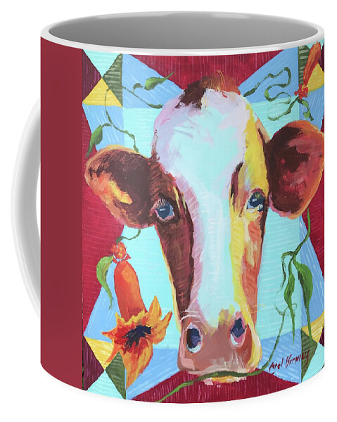 Virginia Creeper Coffee Mug featuring the painting Cow Itch Vine by Carol Berning