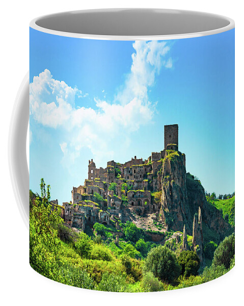 Craco Coffee Mug featuring the photograph Craco ghost town, Basilicata by Stefano Orazzini
