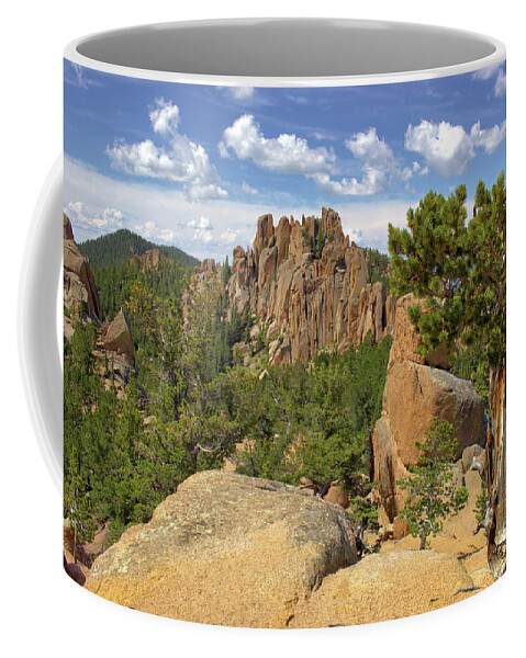 Colorado Coffee Mug featuring the photograph Crags by Bob Falcone