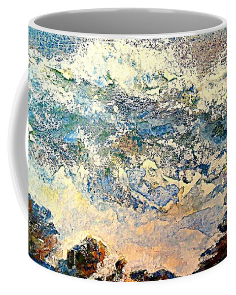 Viva Coffee Mug featuring the painting Crashing Waves by VIVA Anderson