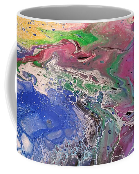 Crayons Coffee Mug featuring the painting Crayons by Sharon Casavant