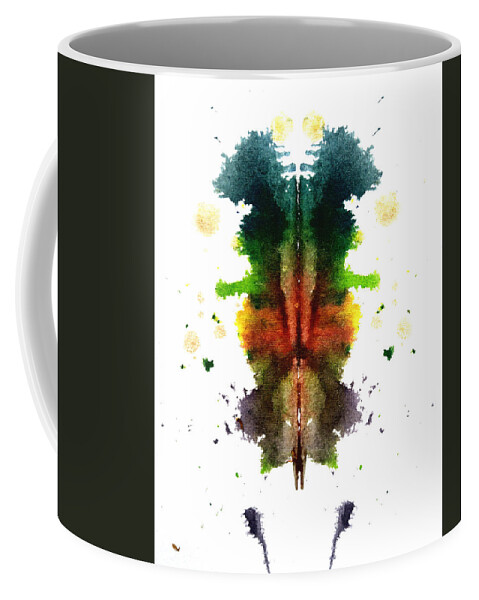 Abstract Coffee Mug featuring the painting Crazy Cookie Monster by Stephenie Zagorski