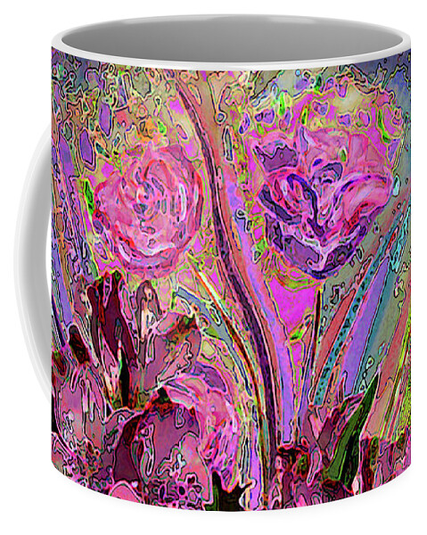 Flowers Coffee Mug featuring the photograph Crazy Happy Flowers by Corinne Carroll