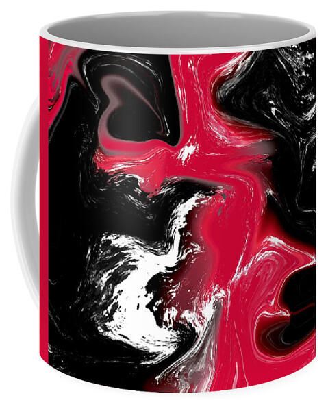  Coffee Mug featuring the digital art Creation of the Dark Knight by Michelle Hoffmann