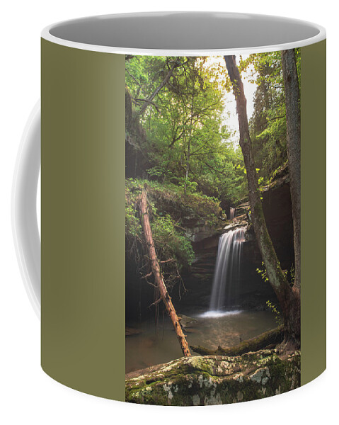 Waterfall Coffee Mug featuring the photograph Crescent Falls by Grant Twiss