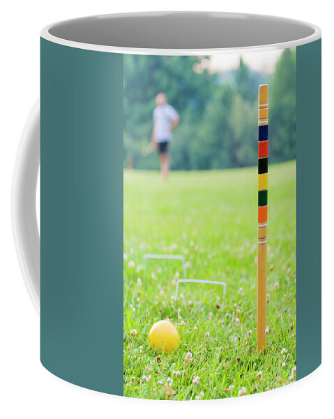Croquet Coffee Mug featuring the photograph Croquet by Alexey Stiop