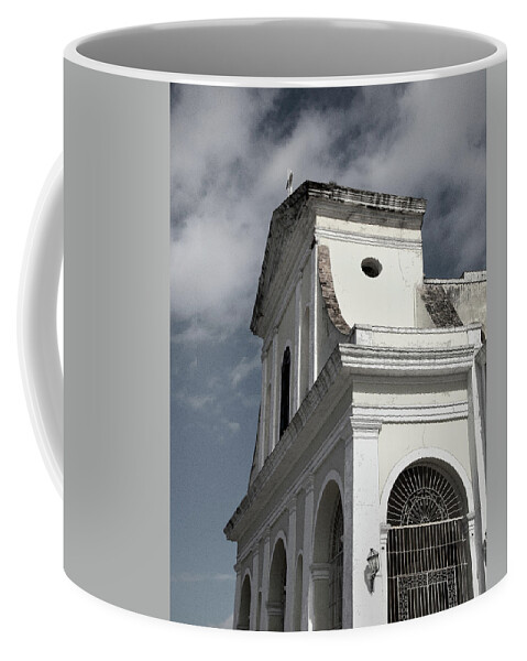 Church Coffee Mug featuring the photograph Cross on Church by M Kathleen Warren