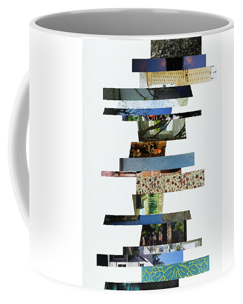Collage Coffee Mug featuring the photograph Crosscut#112v by Robert Glover