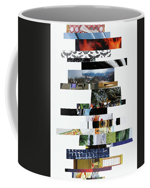 Collage Coffee Mug featuring the photograph Crosscut#120v by Robert Glover