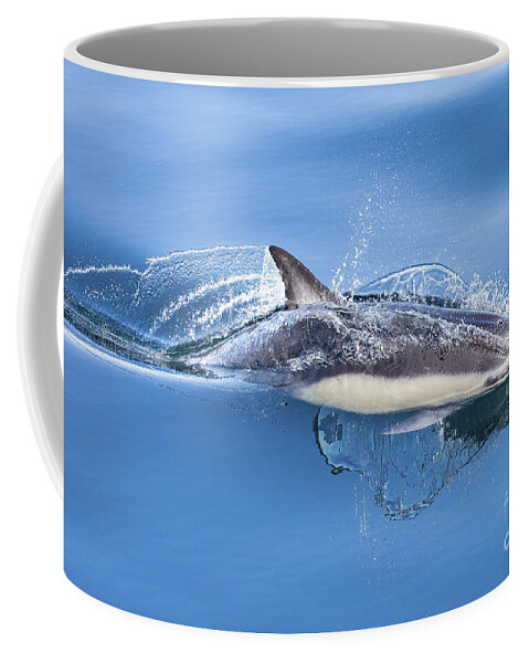 Danawharf Coffee Mug featuring the photograph Cruising Dolphin by Loriannah Hespe