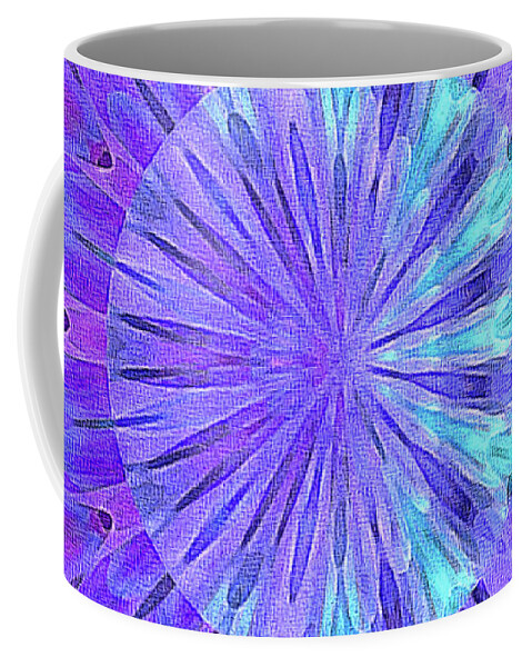 Crystal Aurora Borealis Coffee Mug featuring the digital art Crystal Aurora Borealis by Susan Maxwell Schmidt