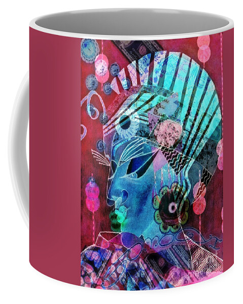 Cultures Coffee Mug featuring the digital art Culture Clash 2 by Jayne Somogy