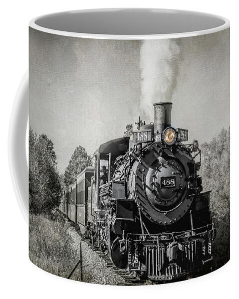 Chama Coffee Mug featuring the photograph Cumbres and Toltec Narrow Gauge Train by Debra Martz