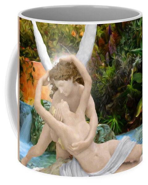 Landscape Coffee Mug featuring the painting Cupid Revived by Trask Ferrero
