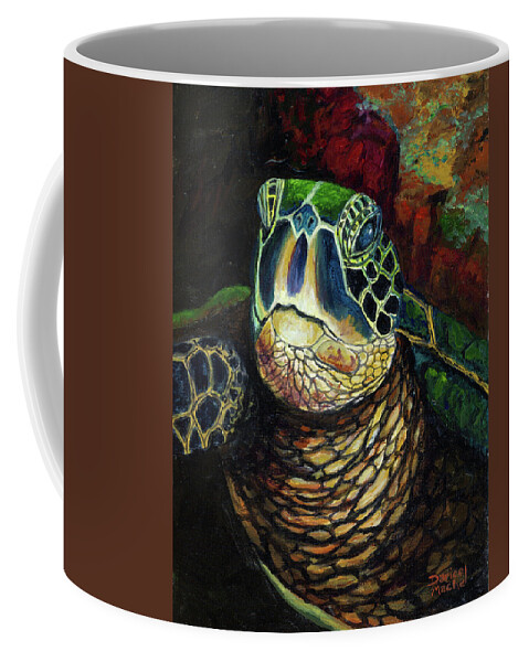 Animal Coffee Mug featuring the painting Curious by Darice Machel McGuire