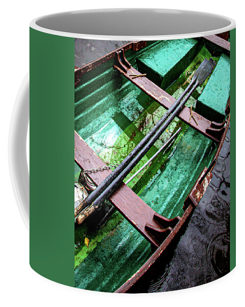 Boat Coffee Mug featuring the photograph Currach by Cheryl Prather