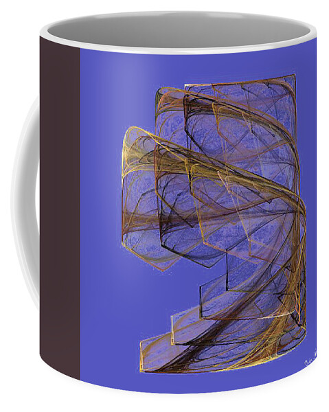  Coffee Mug featuring the digital art Curved Corners by Rein Nomm