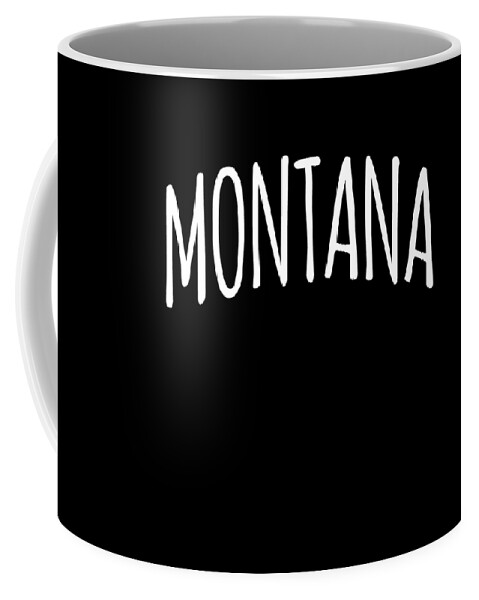 Funny Coffee Mug featuring the digital art Cute Montana by Flippin Sweet Gear
