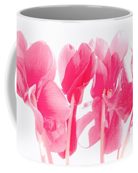 Cyclamen Coffee Mug featuring the photograph Cyclamen - RosyGlow by VIVA Anderson