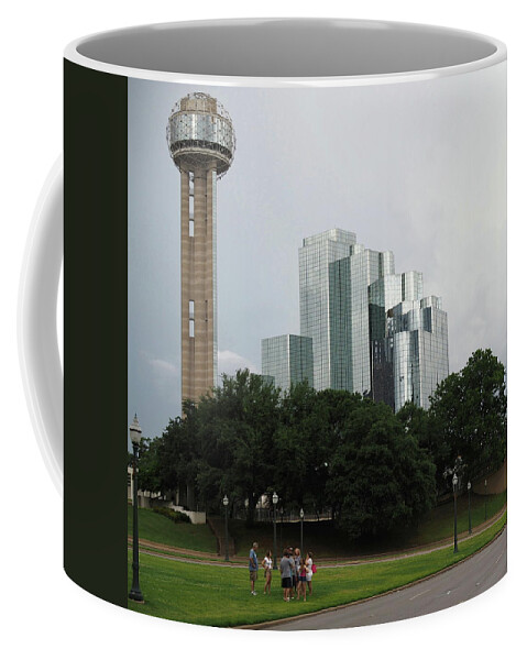 Grey Coffee Mug featuring the photograph Dallas Sky Line 8 by C Winslow Shafer