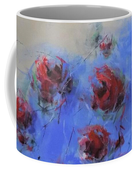 Floral Coffee Mug featuring the painting Dance of the Poppies by Dan Campbell