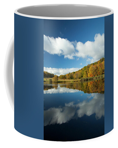 Fall Coffee Mug featuring the photograph Dancing Clouds by Karol Livote