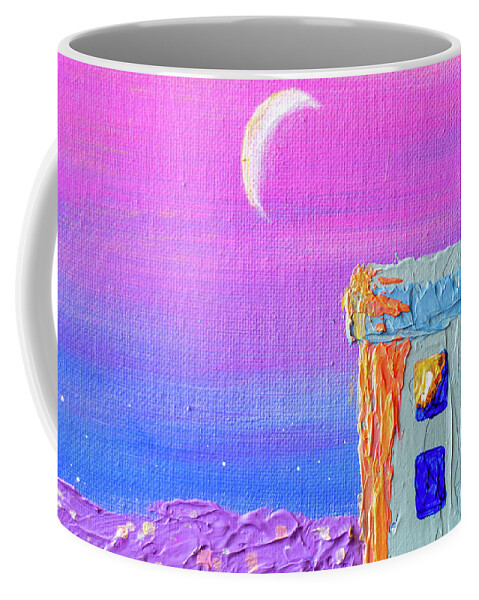 Landscape Coffee Mug featuring the painting Daniela's Sunrise Fragment by Ashley Wright
