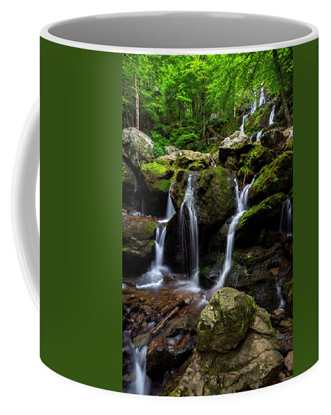 Dark Hollow Falls Coffee Mug featuring the photograph Dark Hollow Falls by Mark Papke