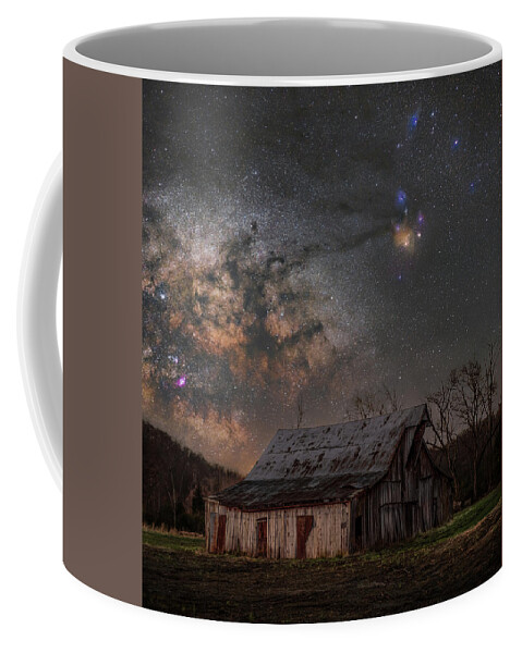 Nightscape Coffee Mug featuring the photograph Dark Horse and Rho Ophiuchi by Grant Twiss
