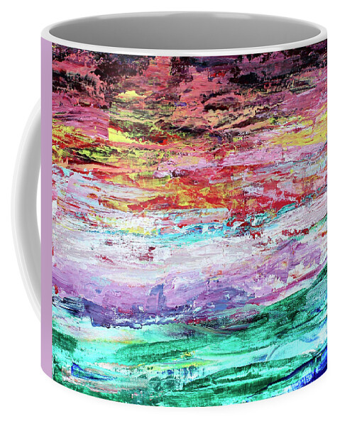 Ocean Coffee Mug featuring the painting Dark Sky by Teresa Moerer