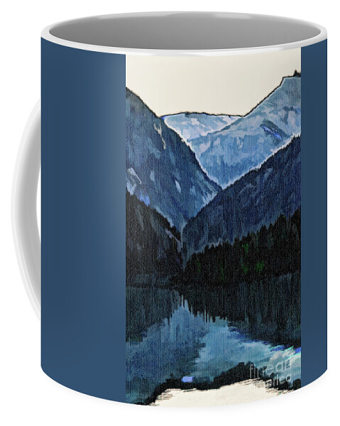 Dawes Glacier Coffee Mug featuring the photograph Dawes Glacier Layers by Stefan H Unger