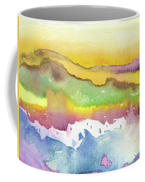 Aquarelle Coffee Mug featuring the painting Dawn 25 by Miki De Goodaboom