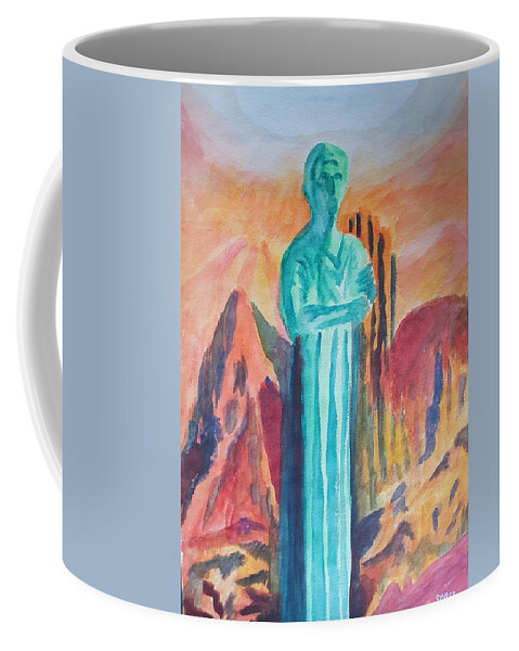 Masterpiece Paintings Coffee Mug featuring the painting Dawn of Wisdom by Enrico Garff