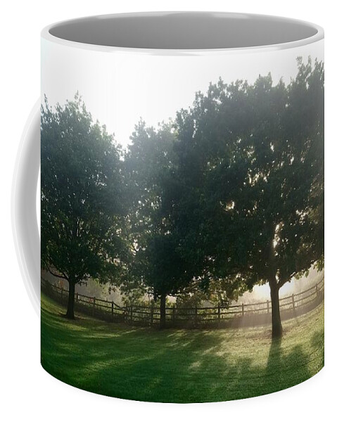 Tree Coffee Mug featuring the photograph Dawn by Sophia Gaki Artworks