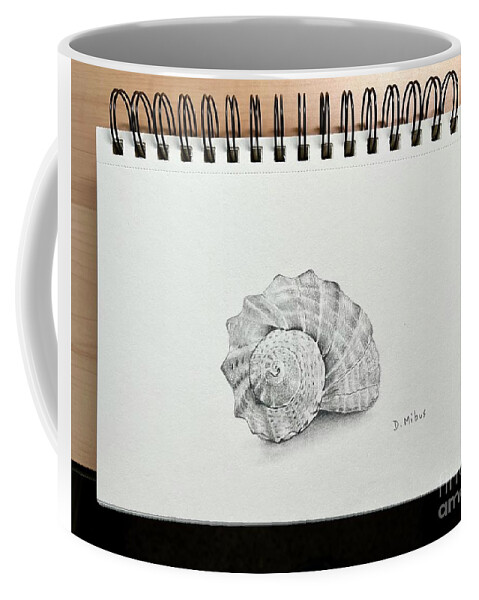  Coffee Mug featuring the drawing Day 160 by Donna Mibus