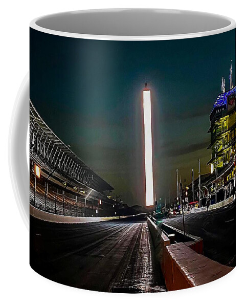  Coffee Mug featuring the photograph Daybreak Indy by Michael Nowotny