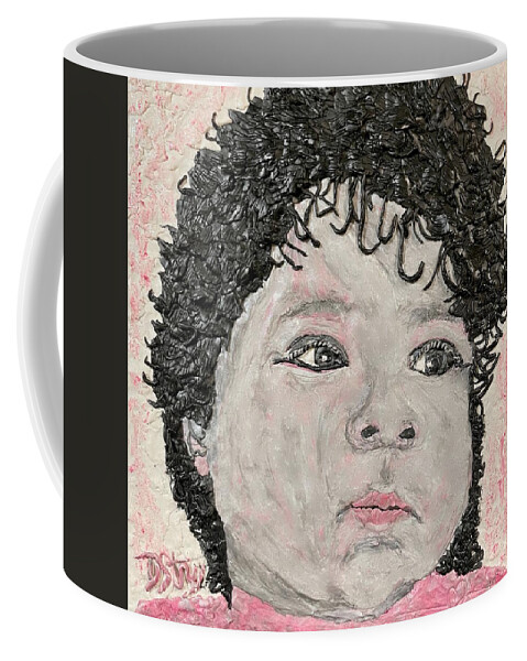  Coffee Mug featuring the mixed media Daydreaming by Deborah Stanley
